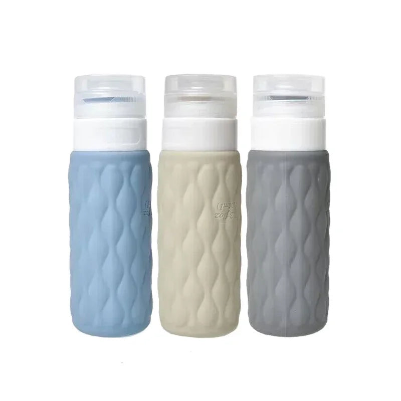 Set 4 Bottiglie Da Viaggio In Silicone 100ml - Senza BPA, Ideali Per Shampoo E Cosmetici - Foto 4