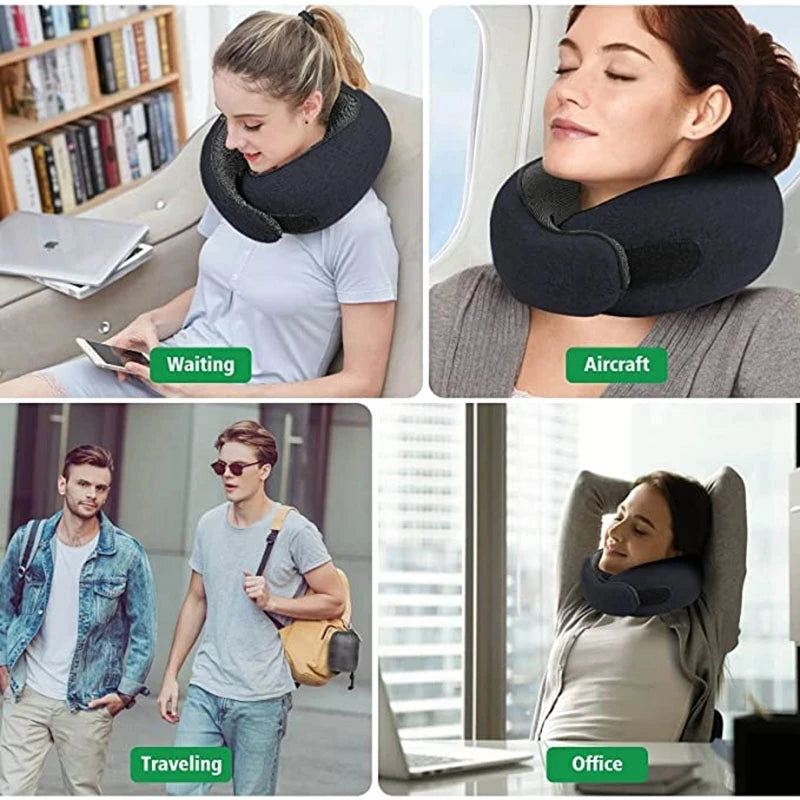 Oreiller Ergonomique Avion Coussin Voyage Ergonomique Mémoire De Forme COMFY Leave Coussin De Voyage 360° (Avion, Voiture) Mémoire Tour De Cou Femme Meilleur Coussin Pour Voyager