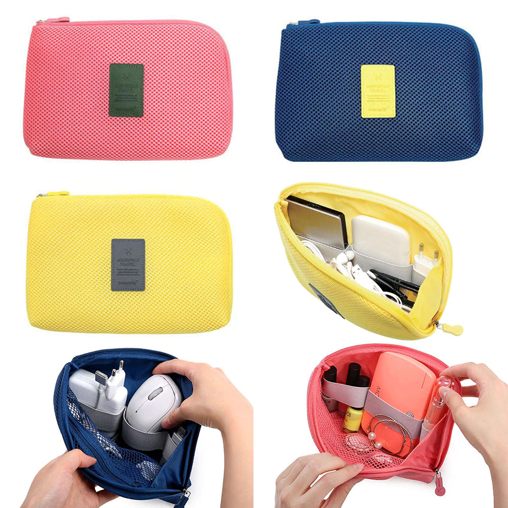 Pochette Organisateur Travelon – Petit Modèle, Bleu, Fermeture éclair – Occasion