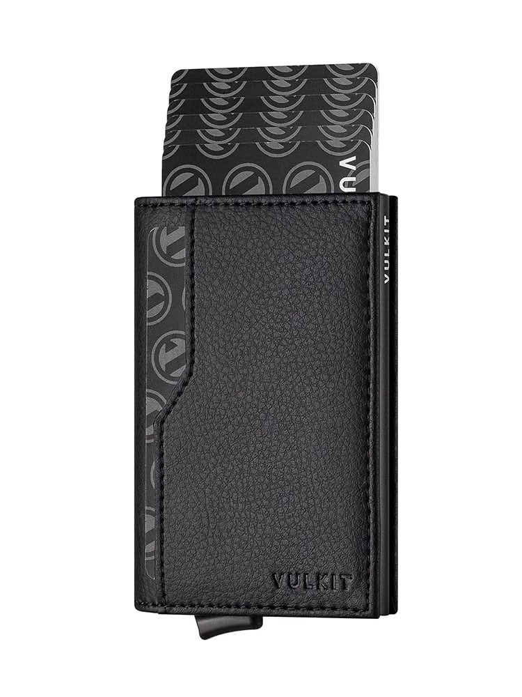 VULKIT Porte-Cartes De Crédit Aluminium Blocage RFID, Portefeuille Automatique De Cartes Pop Up Avec 2 VULKIT Porte-Cartes De Crédit Aluminium Blocage RFID, Portefeuille Automatique De Cartes Pop Up Avec 2
