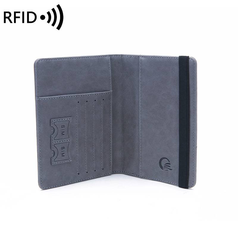 Pochette De Voyage Anti-RFID – Porte-passeport Cache-cou – Nylon Noir
