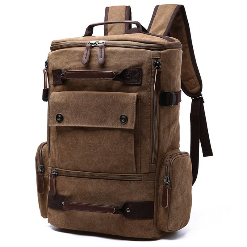 Sac Dos Vintage en Toile Retro Accessoires Voyage