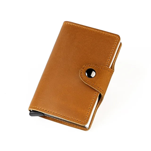 Portefeuille RFID Anti-Piratage Pour Homme - Avec Compartiment à Pièces, Protection Des Cartes Bancaires, Style Classique