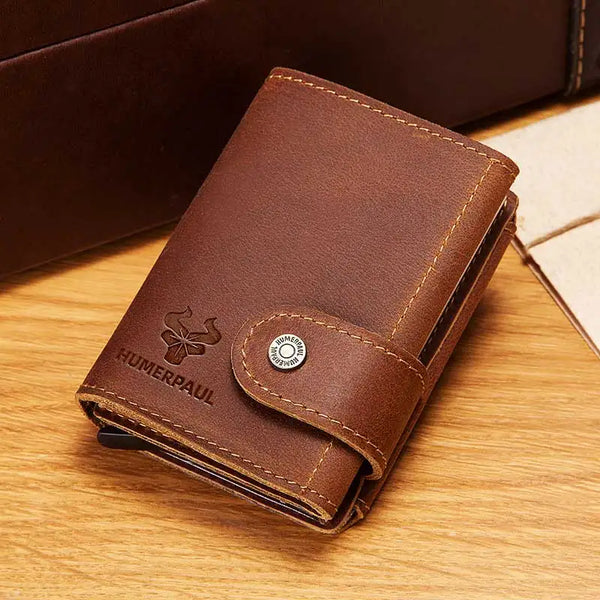 Porte Carte en Cuir Anti-Piratage (3 Coloris)
