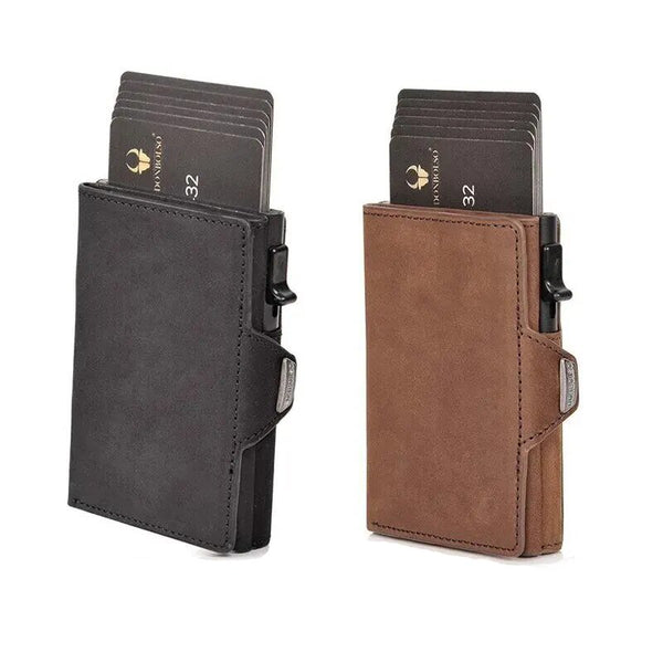Porte Carte en Cuir RFID (4 Coloris)