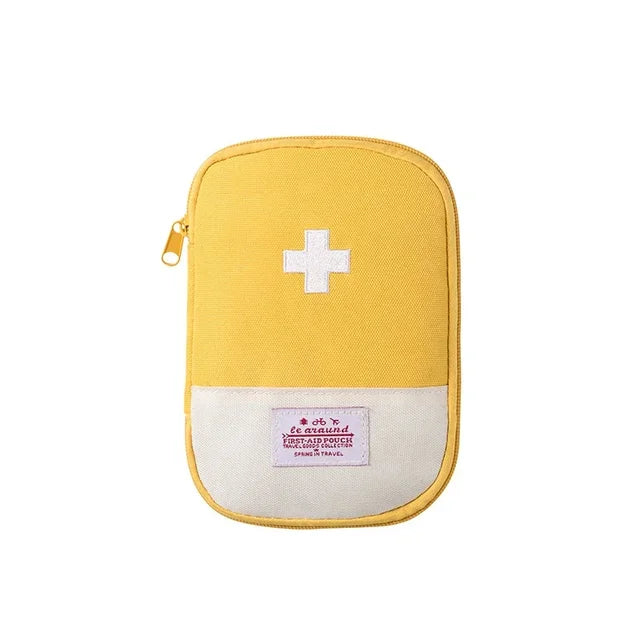 Katmerio Lot 2 Sacs Pharmacie Voyage Étanche | Trousse Médicaments Portable Vert | Sac Premier Secours Camping Randonnée
