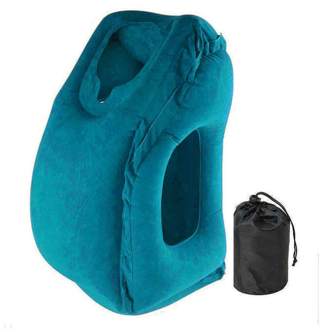 Gonflable Voyage Coussin Pliant Léger Nap Neck Pillow Voiture Bureau