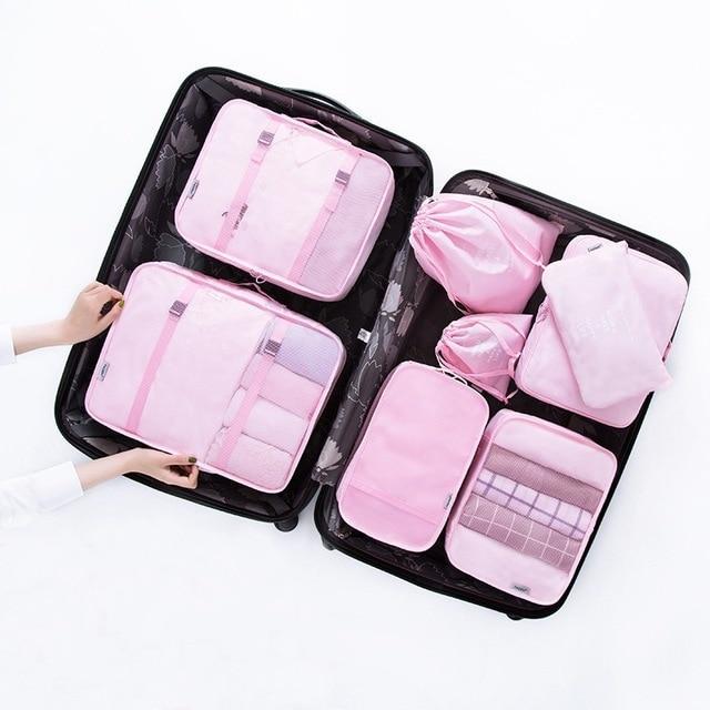 Organisateur de Valise 6 pcs Flora Rose Orange Organisateur de Valise 6 pcs Flora Rose Orange