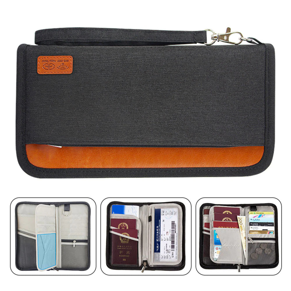 Pochette de Voyage Anti-RFID (4 Couleurs) - GlobeVoyageur.com