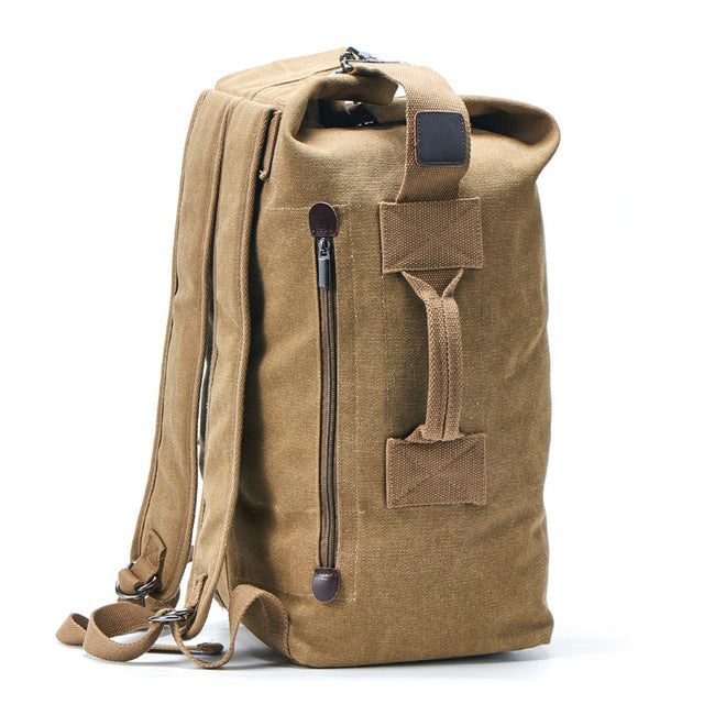 Sac à dos Vintage 23-33L - Modèle Canvas (3 Couleurs) - GlobeVoyageur.com