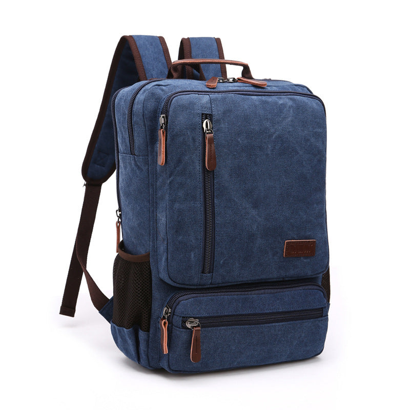 Sac à Dos Vintage L.L. Bean Des Années 90, Motif Aztèque Et Cuir Bordeaux - Fabriqué Aux États-Unis