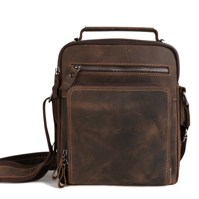 Sac Bandoulière Homme Cuir Vintage - Modèle Retro - GlobeVoyageur.com