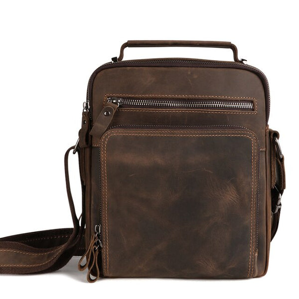 Sac Bandoulière Homme Cuir Vintage - Modèle Retro - GlobeVoyageur.com