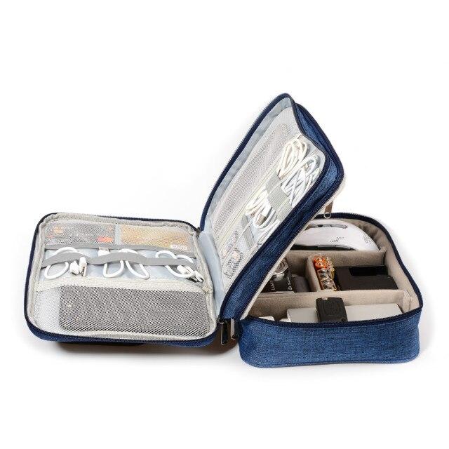 Sac Organisateur De Câbles Étanche Petit Format Gris - Protection Électronique Voyage SIMTOP