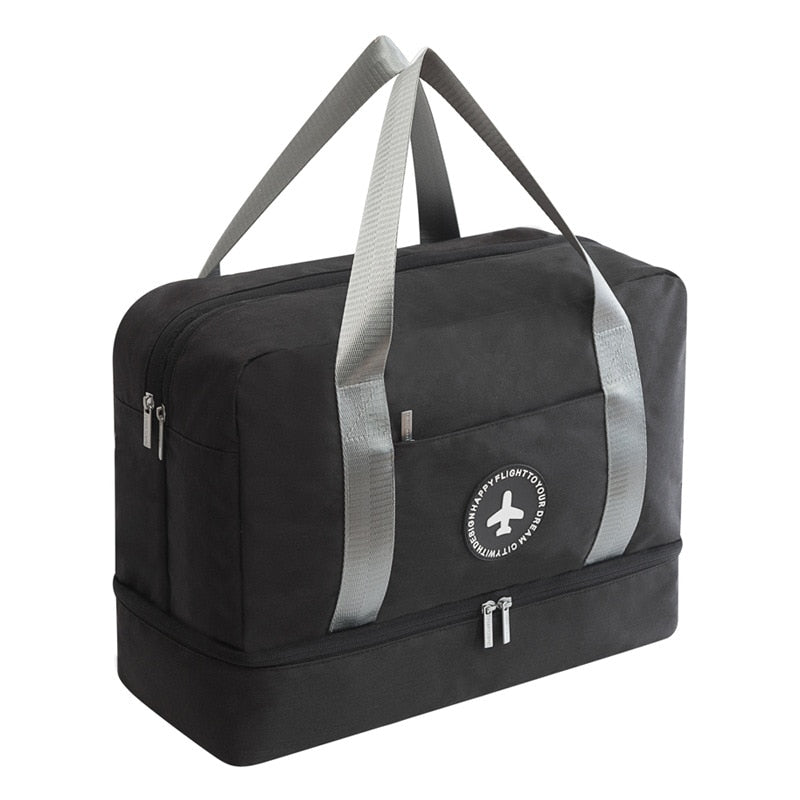 Sac à Vêtements De Voyage ComfyDegree - Convertible 45L - Imperméable - Pour Costumes/Robes - Noir