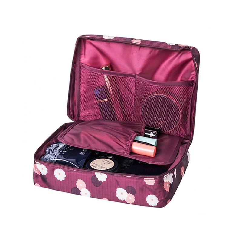 Trousse De Maquillage Voyage - Modèle Flower (4 Couleurs) - Globe Voyageur
