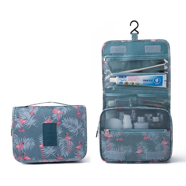 Trousse de Toilette Voyage à Suspendre - Modèle Flamingo - GlobeVoyageur.com