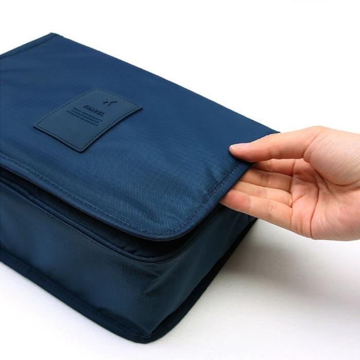 Kit De Voyage Suspendu Alpha - Organisateur Toilette/cosmetiques Noir - Sac De Voyage Essentiel