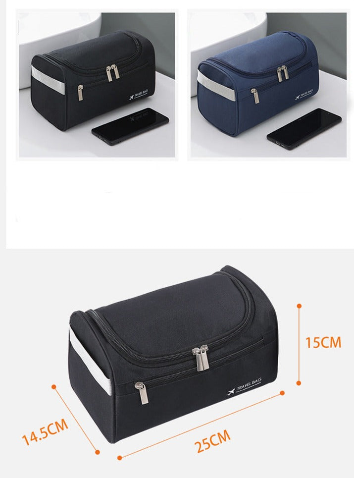 Trousse De Toilette Vintage Homme - Cuir Noir - Fabriquée En France - Jamais Servie