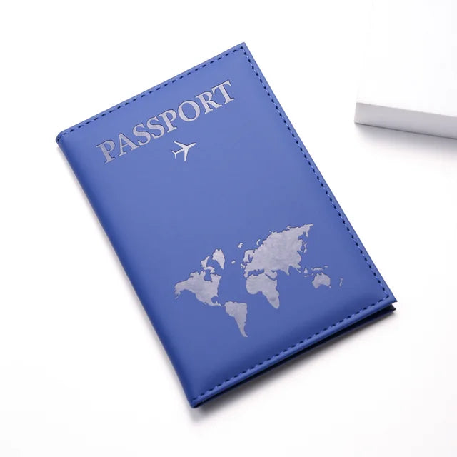 Étui Passeport étanche Bleu - Porte-cartes De Voyage, Unisexe, Protection RFID, Pour études à L'étranger, Vacances